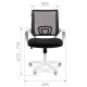 Кресло chairman 696W (серое). Фото товара с разных ракурсов.