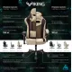 Кресло игровое Бюрократ VIKING 7 KNIGHT BR FABRIC коричневый текстиль/эко.кожа крестовина металл. Фото товара с разных ракурсов.